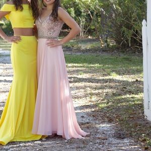 Pink / Rose Gold Prom Dress